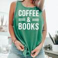 Coffee & Books Lover Coffee And Books Comfort Colors Tank Top Violet