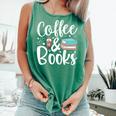 Coffee And Books Comfort Colors Tank Top Violet