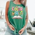 Color Our World Book Reading Program 2026 Summer Comfort Colors Tank Top Violet