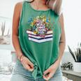 Color Our World Summer Reading 2025 Cute Book Wildflowers Comfort Colors Tank Top Violet
