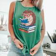 Cool Hedgehog Book Nerd Readers Comfort Colors Tank Top Violet Cool Hedgehog Book Nerd Readers Comfort Colors Tank Top Violet
