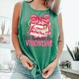 Coquette Bow All Booked For Valentine Book Lover Bookish Comfort Colors Tank Top Violet