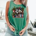 Cosy Sloth In Bookshelf With Plants Comfort Colors Tank Top Violet