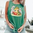 Crocodile Reading Book Watercolor Flowers Kids Comfort Colors Tank Top Violet Crocodile Reading Book Watercolor Flowers Kids Comfort Colors Tank Top Violet