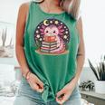 Cute Axolotl Reading Books Cozy Night Aesthetic Comfort Colors Tank Top Violet Cute Axolotl Reading Books Cozy Night Aesthetic Comfort Colors Tank Top Violet