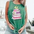 Cute Book Lover Frog Pretty Girls Read Books Kawaii Reading Comfort Colors Tank Top Violet