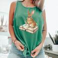 Cute Bunny Reading Book Glasses Bookworm Comfort Colors Tank Top Violet Cute Bunny Reading Book Glasses Bookworm Comfort Colors Tank Top Violet