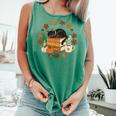 Cute Cat Fall In Love With Reading Book Cat Lover Librarian Comfort Colors Tank Top Violet
