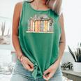 Cute Cat Sleeping On Books Comfort Colors Tank Top Violet Cute Cat Sleeping On Books Comfort Colors Tank Top Violet