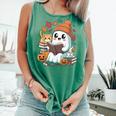 Cute Cozy Ghost Reading With Cat Book Lover Autumn Fall Comfort Colors Tank Top Violet Cute Cozy Ghost Reading With Cat Book Lover Autumn Fall Comfort Colors Tank Top Violet