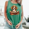 Cute Dog Beagle Reading Book Comfort Colors Tank Top Violet Cute Dog Beagle Reading Book Comfort Colors Tank Top Violet