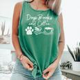 Cute Dogs Books And Coffee Pets Books Lovers Comfort Colors Tank Top Violet Cute Dogs Books And Coffee Pets Books Lovers Comfort Colors Tank Top Violet