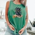 Cute Dragon Books Flower Bookworm Book Lover Comfort Colors Tank Top Violet