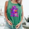 Cute Dragon Reading Books Bookworm Comfort Colors Tank Top Violet Cute Dragon Reading Books Bookworm Comfort Colors Tank Top Violet