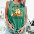 Cute Fox Stay Clever Read Books For Librarian Or Bookworm Comfort Colors Tank Top Violet