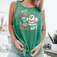 Cute Ghost Book Halloween Spooky Boo School Art Teacher Comfort Colors Tank Top Violet Cute Ghost Book Halloween Spooky Boo School Art Teacher Comfort Colors Tank Top Violet