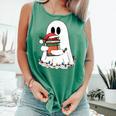 Cute Ghost Holding Books Bookish Christmas Comfort Colors Tank Top Violet Cute Ghost Holding Books Bookish Christmas Comfort Colors Tank Top Violet