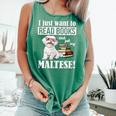 Cute Glasses Read Books & Pet My Maltese Lover Comfort Colors Tank Top Violet