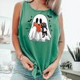 Cute Halloween Ghost Reading Book Comfort Colors Tank Top Violet Cute Halloween Ghost Reading Book Comfort Colors Tank Top Violet