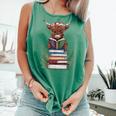 Cute Highland Cow With Book Floral Bookworm Librarian Book Comfort Colors Tank Top Violet Cute Highland Cow With Book Floral Bookworm Librarian Book Comfort Colors Tank Top Violet