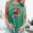 Cute Highland Cow Reading Book Baby Cow Bookworm Comfort Colors Tank Top Violet Cute Highland Cow Reading Book Baby Cow Bookworm Comfort Colors Tank Top Violet