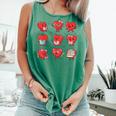 Cute Reading Hearts Valentine Day Book Lover Teacher Student Comfort Colors Tank Top Violet