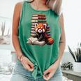 Cute Red Panda Reading Book Animal Bookworm Comfort Colors Tank Top Violet