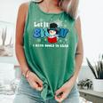 Cute Snowman Let It Snow I Have Books Reader Comfort Colors Tank Top Violet Cute Snowman Let It Snow I Have Books Reader Comfort Colors Tank Top Violet