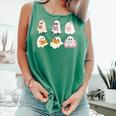 Cute Spooky Reading Book Halloween Fall Ghost Autumn Comfort Colors Tank Top Violet