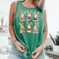 Cute Teacher Bunny Rabbit Reading Easter Bunnies Book Lovers Comfort Colors Tank Top Violet