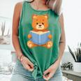 Cute Teddy Bear Reading Book Adorable For Readers Comfort Colors Tank Top Violet Cute Teddy Bear Reading Book Adorable For Readers Comfort Colors Tank Top Violet
