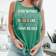 A Day Without Reading Is Like Book Lover Bookworm Men Women Comfort Colors Tank Top Violet A Day Without Reading Is Like Book Lover Bookworm Men Women Comfort Colors Tank Top Violet