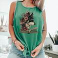 Dog Book Flower Comfort Colors Tank Top Violet
