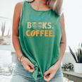 Dogs Books Coffee Reading Book Lover Comfort Colors Tank Top Violet Dogs Books Coffee Reading Book Lover Comfort Colors Tank Top Violet