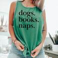 Dogs Books Naps Lovers Comfort Colors Tank Top Violet Dogs Books Naps Lovers Comfort Colors Tank Top Violet