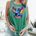 Dragon Reading a Book Bookworm Book Comfort Colors Tank Top Violet Dragon Reading a Book Bookworm Book Comfort Colors Tank Top Violet