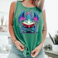 Dragon Reading Book Lover Comfort Colors Tank Top Violet