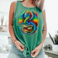 Dragon Reading Colorful Fantasy Book Lover Comfort Colors Tank Top Violet Dragon Reading Colorful Fantasy Book Lover Comfort Colors Tank Top Violet