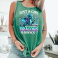 Dragon Reading Just A Girl Who Loves Dragons And Books Comfort Colors Tank Top Violet Dragon Reading Just A Girl Who Loves Dragons And Books Comfort Colors Tank Top Violet