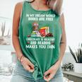 In My Dream World Books Are Free Chocolate Is Healthy Book Comfort Colors Tank Top Violet In My Dream World Books Are Free Chocolate Is Healthy Book Comfort Colors Tank Top Violet