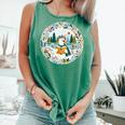 Duck Wilderness Book Reading Illustration Floral Comfort Colors Tank Top Violet
