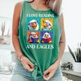 Eagle Love Reading And Eagles Child Book Lover Comfort Colors Tank Top Violet