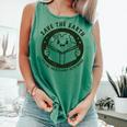 Earth Day 2025 Save Earth It´s Only Planet With Books Reader Comfort Colors Tank Top Violet