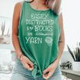 Easily Distracted By Knitting Books And Yarn Quote Reader Comfort Colors Tank Top Violet Easily Distracted By Knitting Books And Yarn Quote Reader Comfort Colors Tank Top Violet