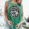 Easily Distracted By Yarn And Books Comfort Colors Tank Top Violet
