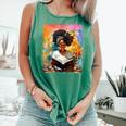 Educated Afro Girl Reading Book Lover History Month Comfort Colors Tank Top Violet Educated Afro Girl Reading Book Lover History Month Comfort Colors Tank Top Violet