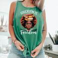 Education Is Freedom African Teacher Books Lovers Comfort Colors Tank Top Violet