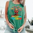 Education Is Freedom Afro Books Comfort Colors Tank Top Violet Education Is Freedom Afro Books Comfort Colors Tank Top Violet