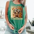 Education Is Freedom Teacher Books Black History Women Comfort Colors Tank Top Violet