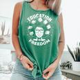 Education Is Freedom History Books African Pride Women Comfort Colors Tank Top Violet